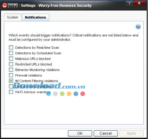 Thiết lập Trend Micro Worry-Free Business Security Advanced
