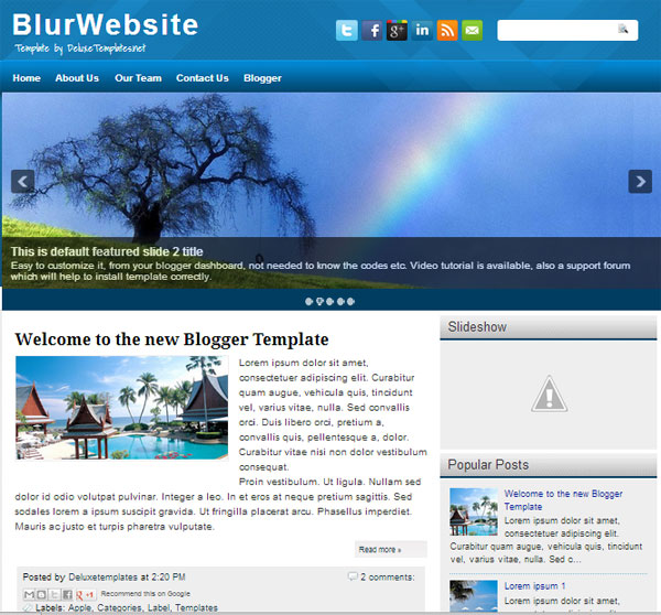 BlurWebsite