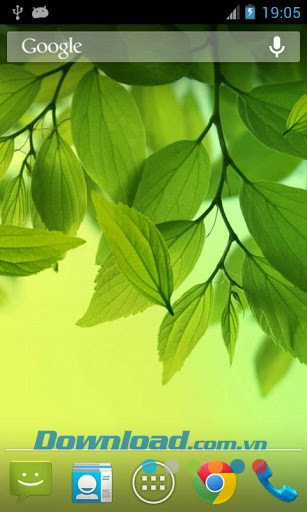Galaxy S4 Leaf live wallpaper