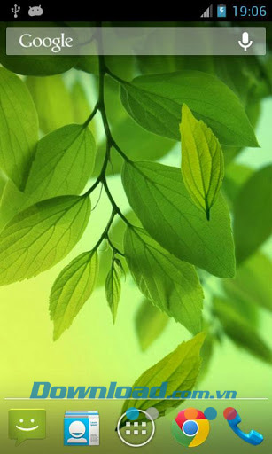 Galaxy S4 Leaf live wallpaper
