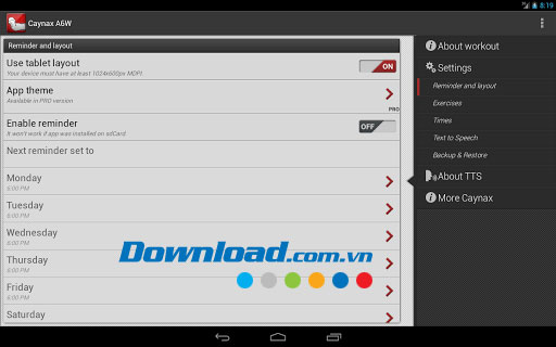 Ab workout A6W for Android