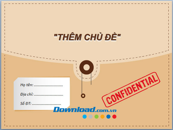 Mẫu template độc đáo cho thuyết trình