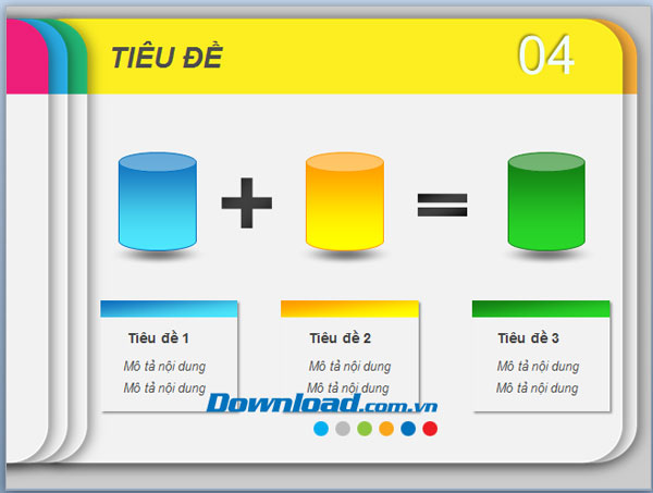 Mẫu nền slide đa sắc màu