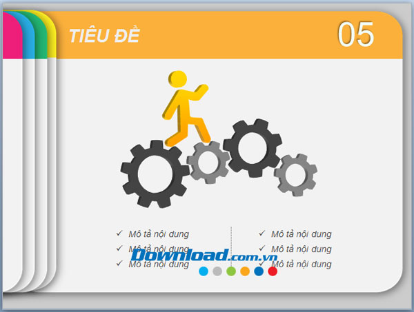 Mẫu nền slide đa sắc màu