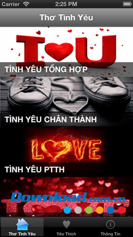 Thơ tình yêu for iOS