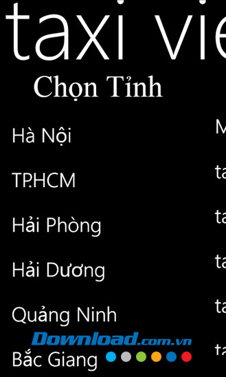 Taxi Vietnam for Windows Phone