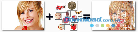 Tạo ảnh cắt dán dễ dàng Artensoft Photo Collage Maker