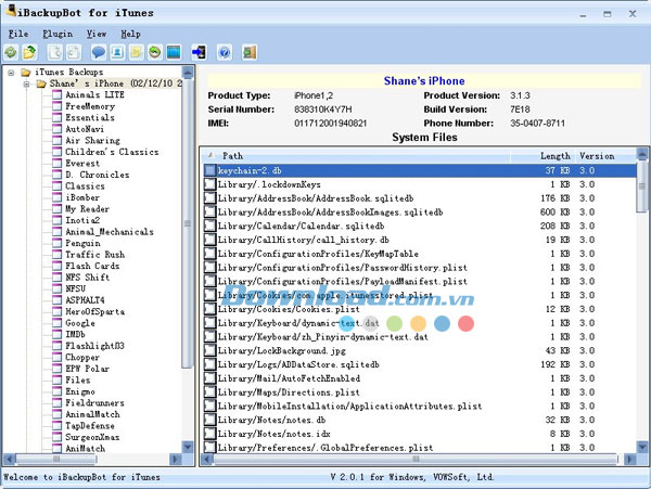 iBackupBot for Mac
