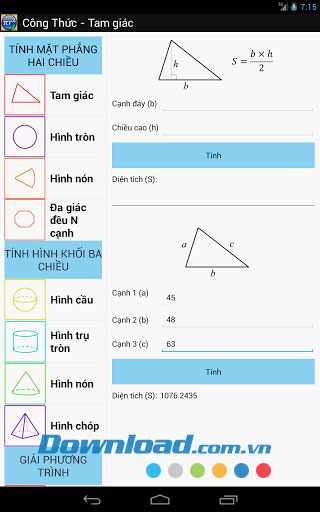 Công thức toán for Android