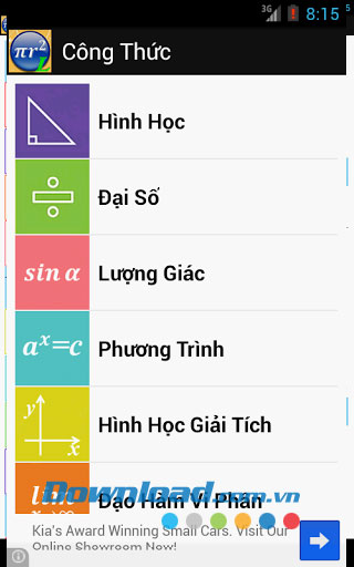 Công thức toán for Android