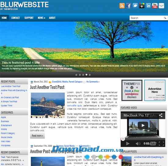 BlurWebsite