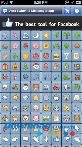 Mặt cười Facebook for iOS
