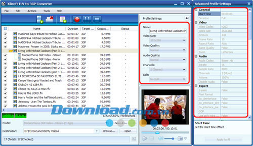 Xilisoft FLV to 3GP Converter