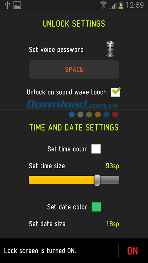Voice Lock Screen for Android