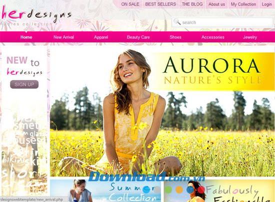 Template mẫu Her Designs
