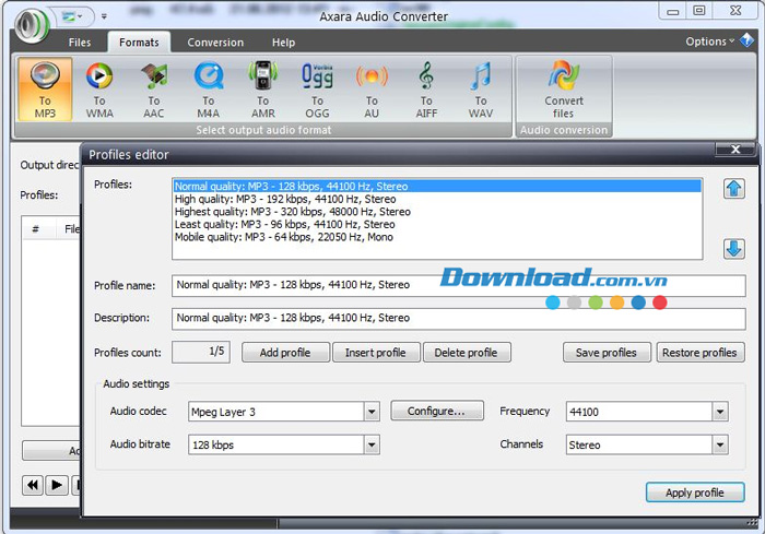 Axara Audio Converter phiên bản mới nhất