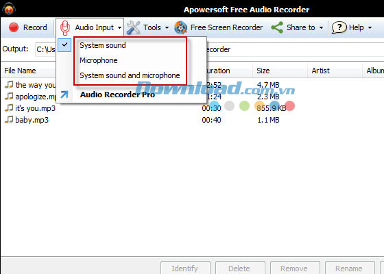 Apowersoft Free Audio Recorder
