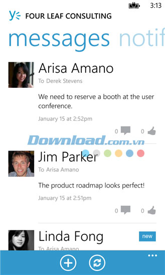 Yammer for Windows Phone