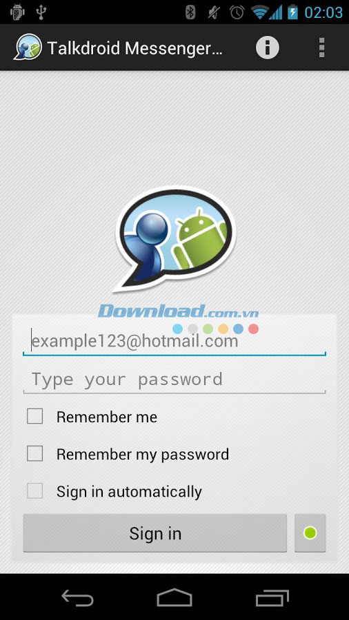 Talkdroid Messenger Free for Android
