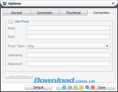 Thiết lập Proxy Leawo Blu-ray to MKV Converter