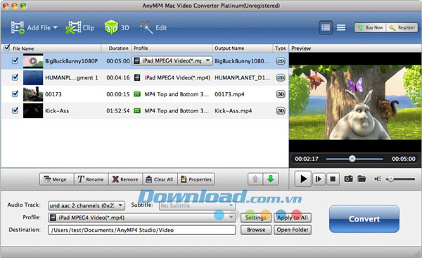 AnyMP4 Mac Video Converter Platinum