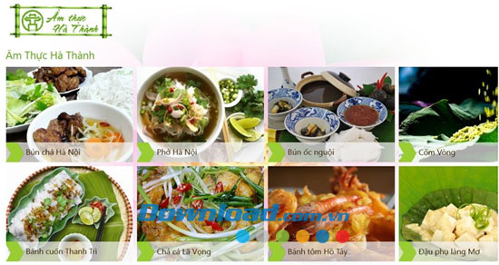 Ẩm thực Hà Nội for Windows 8