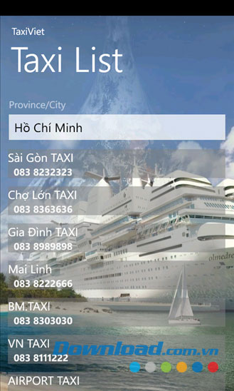 TaxiViet for Windows Phone