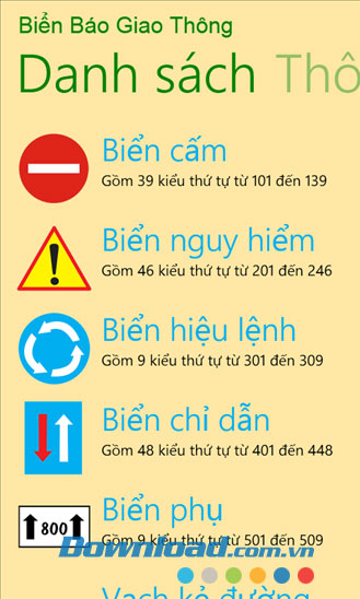 Biển báo giao thông for Windows Phone
