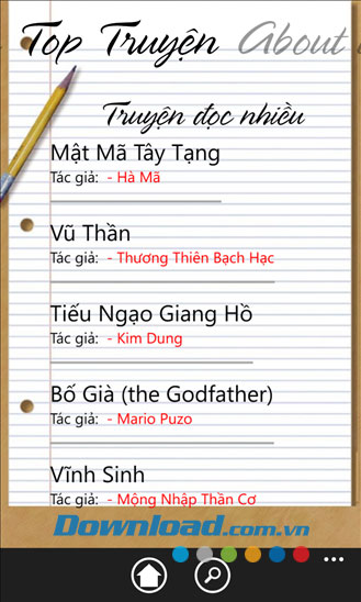 Tủ sách online for Windows Phone