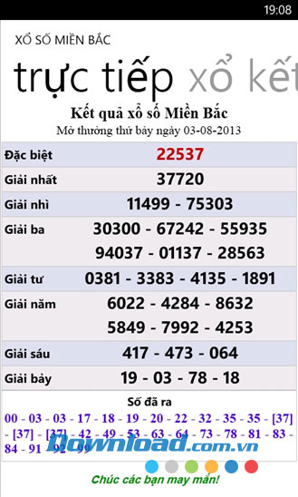 Xổ số Live for Windows Phone