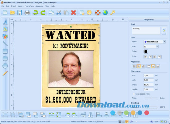 RonyaSoft Poster Designer