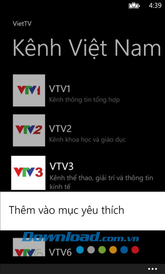 VietTV for Windows Phone