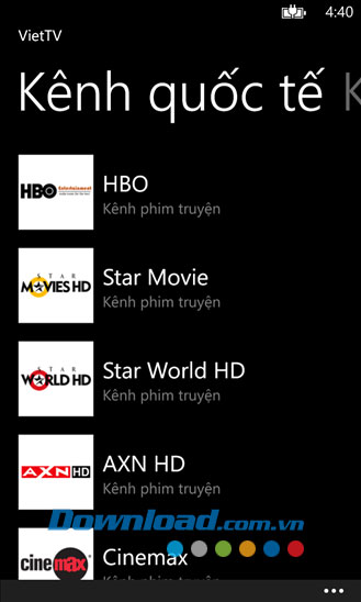 VietTV for Windows Phone