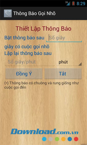 Thông báo cuộc gọi nhỡ for Android