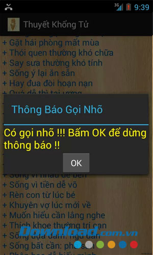 Thông báo cuộc gọi nhỡ for Android
