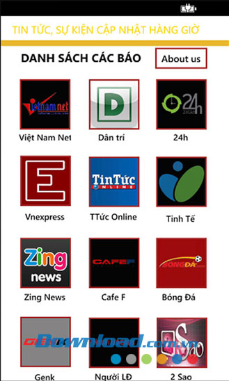 Danh sách các báo Tin tức Việt for Windows Phone
