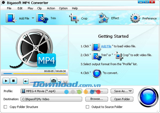 Bigasoft MP4 Converter