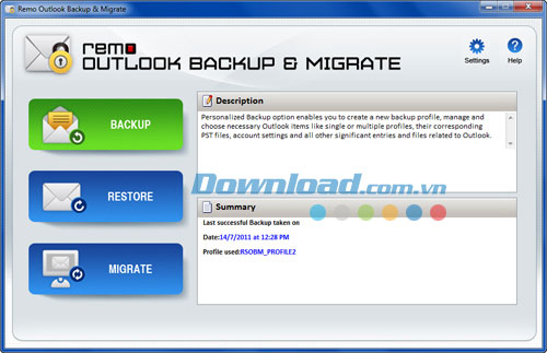Remo Outlook Backup and Migrate
