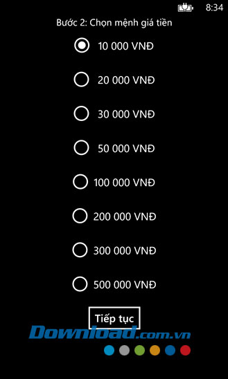 VnTopup for Windows Phone