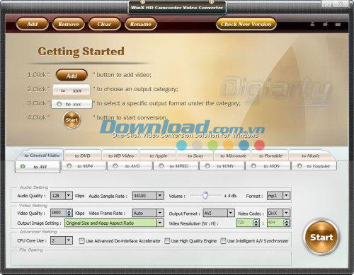 WinX HD Camcorder Video Converter