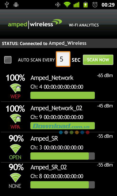 Amped Wireless Wi-Fi Analytics Tool
