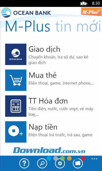 M-Plus Banking for Windows Phone