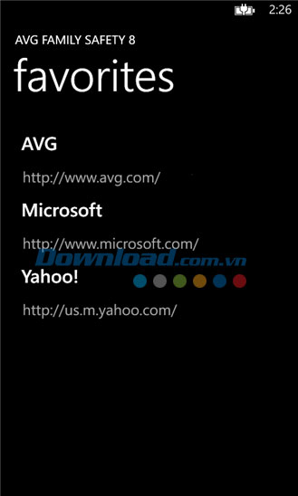 AVG Family Safety 8 for Windows Phone