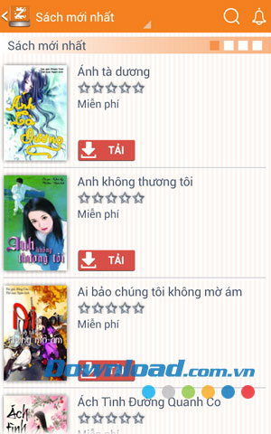 Sách mới nhất Zinbooks for Android
