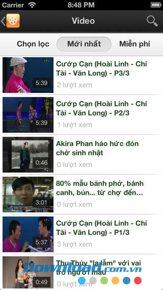 Xem video mới nhất Mclip for iOS