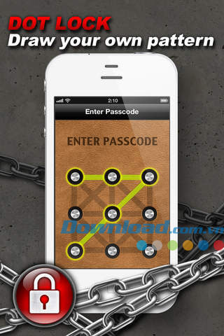 Bảo mật ảnh bằng kiểu nối điểm Lock Photo HD+ for iOS