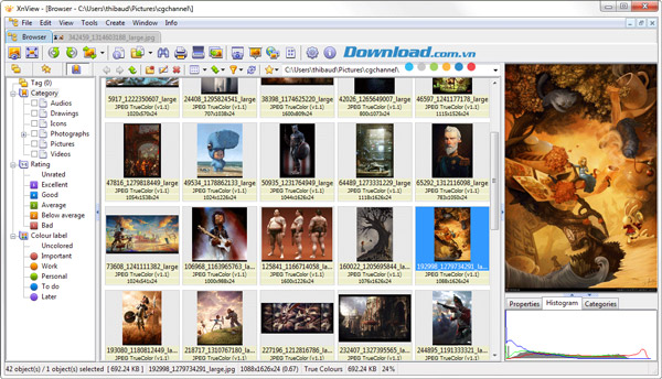 XnView trên Windows