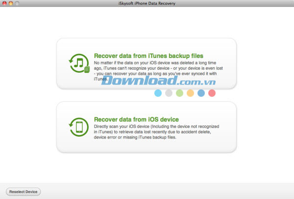 iSkysoft iPhone Data Recovery for Mac