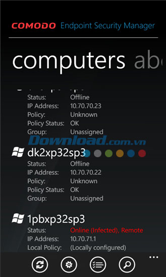 Comodo Endpoint Security Manager for Windows Phone