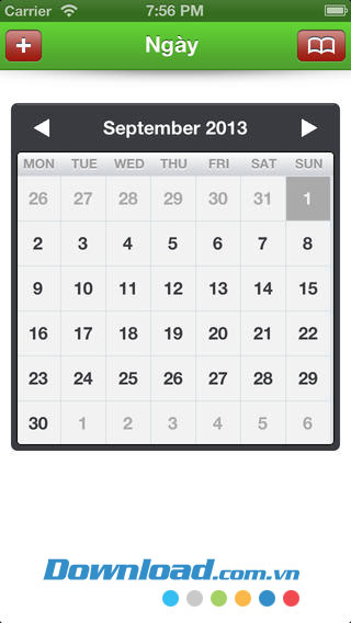 Đánh dấu ngày Lịch sự kiện for iOS